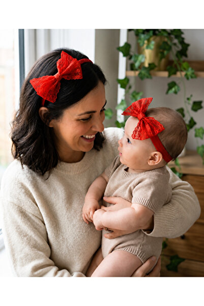 Massaltay Lace Maternity Crown and Newborn Baby Bandana Set – Mother Baby Cro...