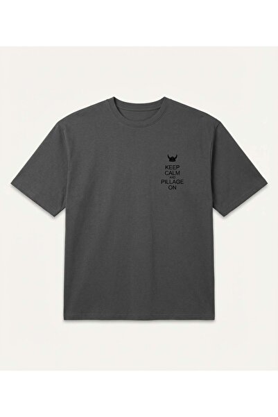 DeFacto Vikings Valhalla Boxy Fit Short Sleeve T-Shirt H5522Ax26Au
