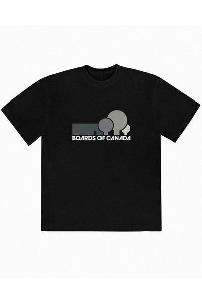 Grafftee Clothing تي شيرت مطبوع للجنسين من Boards Of Canada مقاس كبير