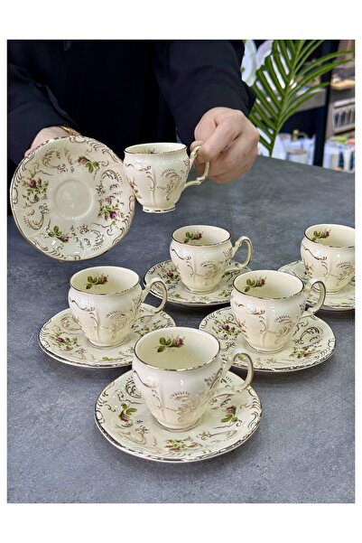 Doğudeko Bavaria Pilsen 6-Piece Porcelain Cup Set