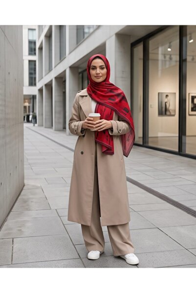 test marka Nergi̇s scarf natural shawl