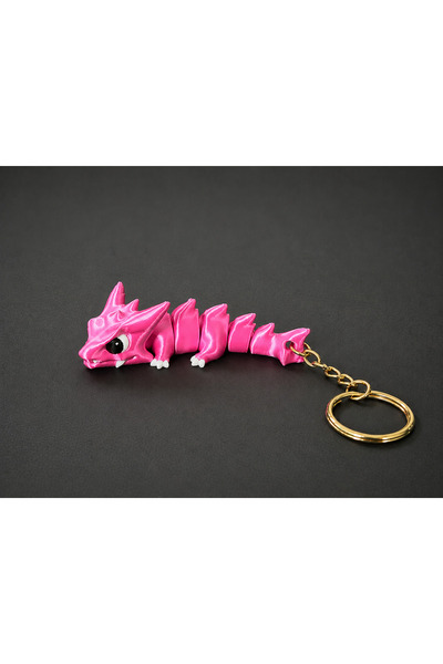 Generic Brand Dragon Keychain – 3D Printing Dragon Keychain Charm Flexi