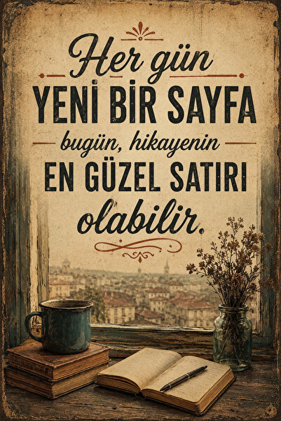 Lucena Retro Literary Verbal Mdf Wall Painting Vintage Decorative Motivationa...