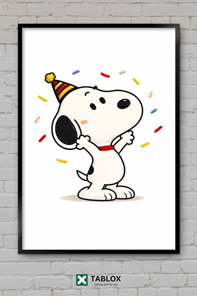 TABLOX Snoopy Dog Minimal Drawing Παιδικό Διακοσμητικό Πίνακα Ζωγραφικής MDF ...