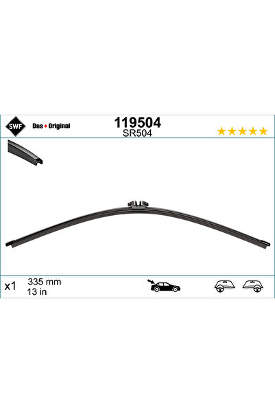 SWF Lamela Stergator Spate Seat Altea/Ibiza 4 Vw Golf 5/Golf 6/Golf Plus 5 20...