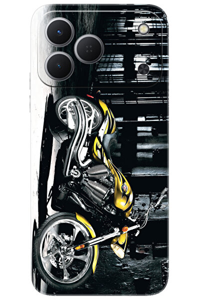 TECNO Spark 50 4G (KN4n) Uyumlu Kılıf Desen Baskılı Silikon Motorcycle STK:29...