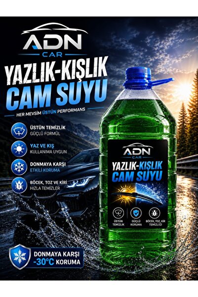 Genel Markalar YAZLIK-KIŞLIK ARAÇ CAM SUYU ÖZEL FORMÜL 5 LİTRE BEZ HEDİYELİ