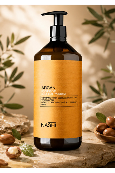 NASHİ ARGAN كريم مرطب مكثف بعد التعرض للشمس 1000 مل