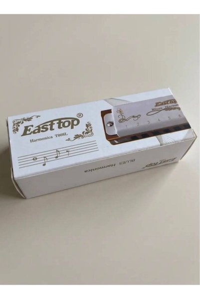 East top Easttop Blues Diatonic 10 Delikli Ağız Mızıkası T008L Beyaz