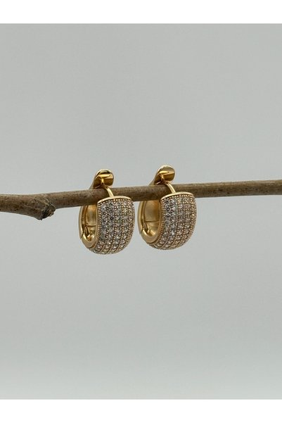 AUBRA Serel Glow Stone Xuping Women's Steel Earrings Non-Tarnish Rose Gold Color