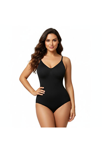 Belora Body Modelator cu bretele subțiri, material elastic, ideal pentru cont...