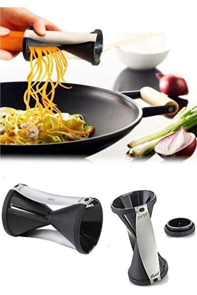 CATEKSSS Spiral Havuç Salatalık Kabak Sebze Doğrayıcı Rende Relatos Spagetti ...