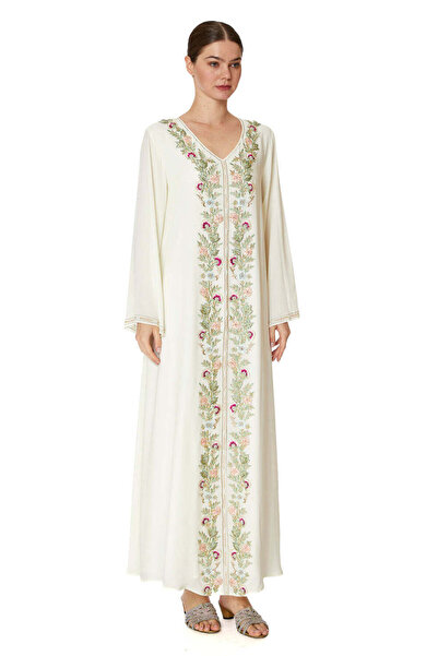 ELEGANZA LA MODE White Jalabiya – ELM J 499