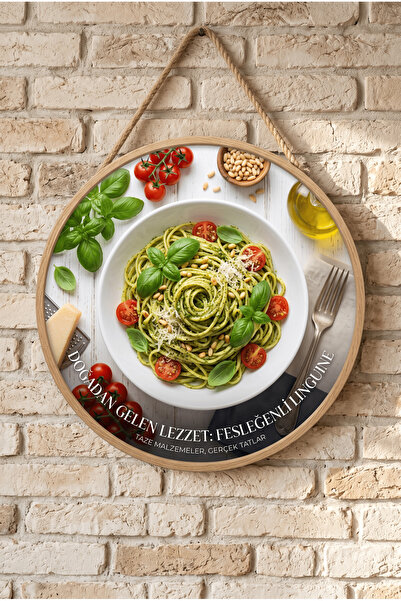 Mayeka Decorativ pentru ușă de perete din lemn, cu tematică linguine cu busui...
