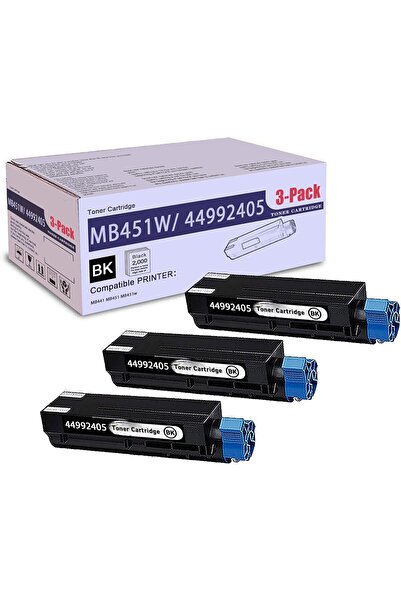 OKI B401//MB441/MB451 (44992404) (2.5K) MONO TONER 3 ADET
