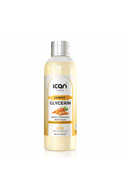 Ican London Carrot Glycerine 250ml | Moisturizing Skin Softening & Brightenin...