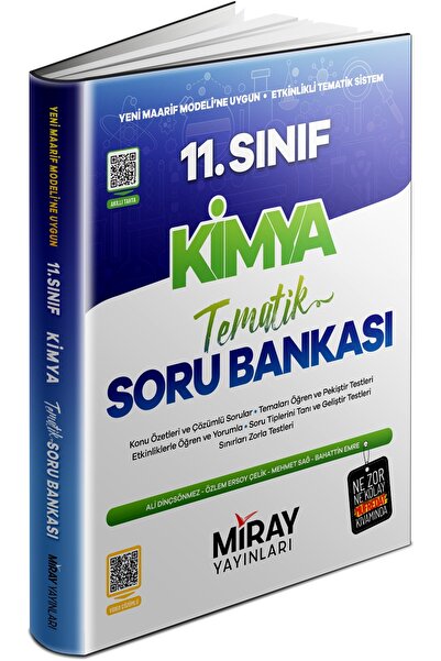 Miray Yayınları Miray 2027 11. Sınıf Kimya Konu Özetli Tematik Soru Bankası M...