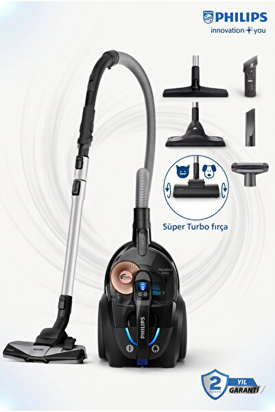 Philips 7000 Serisi Marathon Daily 750 W Turbo Başlıklı Toz Torbasız Süpürge ...