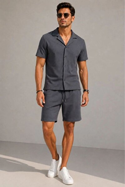 Mariposa Secret Men's Crepe Fabric Breathable Short Sleeve Shirt with Pocket ...
