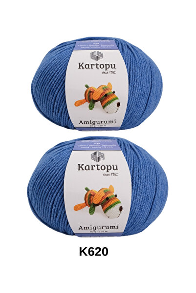 hobi dünyası evim 2 Pieces of Snowball Amigurumi Yarn 50 Grams 165 Meters Toy...