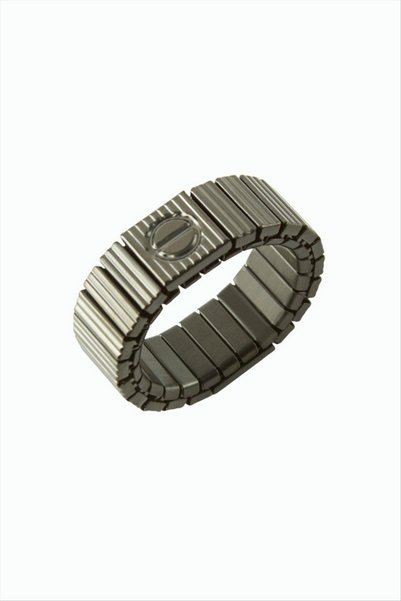 ZERO LAND Aconcept Spring-Loaded Men's Steel Ring (220716) - Black