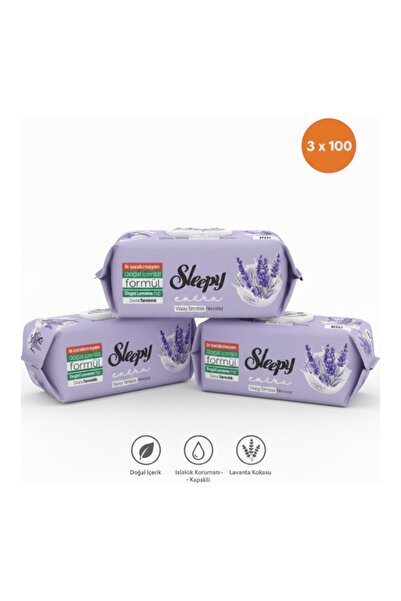 Sleepy Extra Yüzey Temizlik Havlusu Doğal Lavanta Yağı 100 Lü 3 Adet