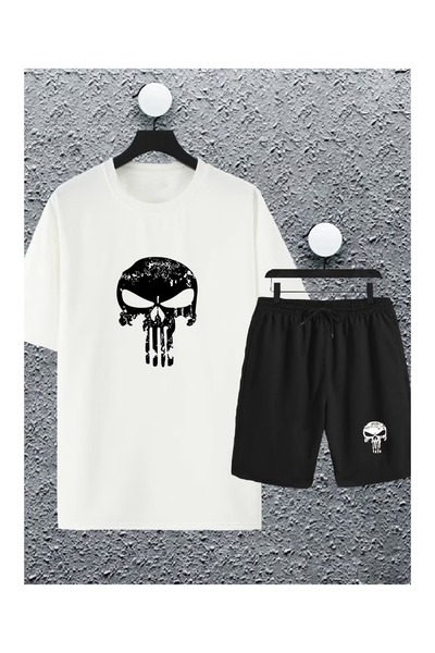 LOTS MODA Basic T-Shirt Shorts - Black Bottom Top Set Shorts T-Shirt Combinat...