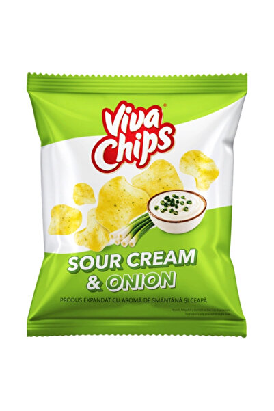 VİVA Chips cu Aromă de Smântână și Ceapă 50 g