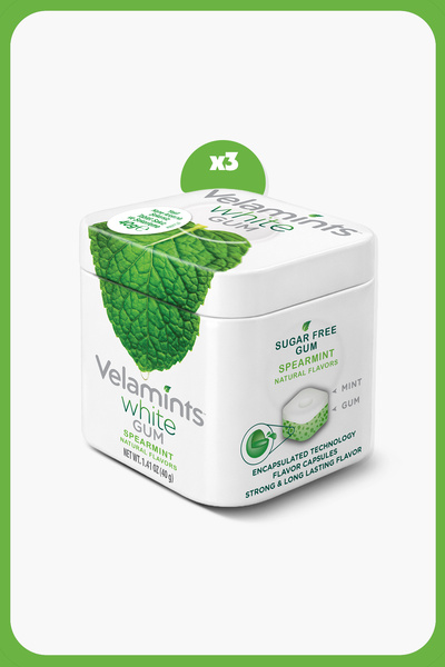 Ülker Velamints Yeşil Nane Aromalı Küp Sakız - 40 gram - 3 Adet