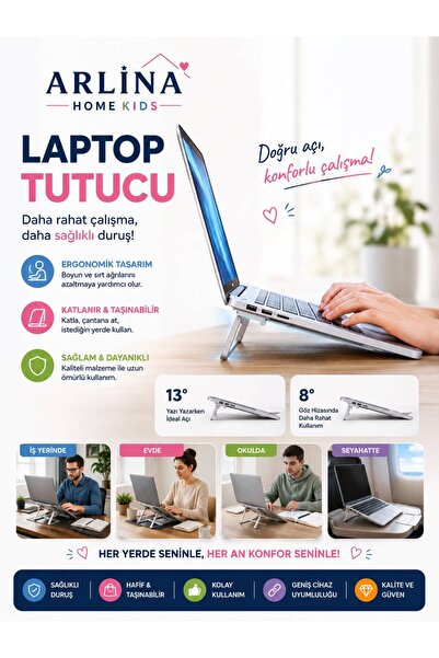 Arlina Home Kids Foldable Laptop Stand