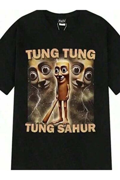 9TAY Tung Sahur Graphic Printed Men Summer Casual Loose Fashion Funny Round N...