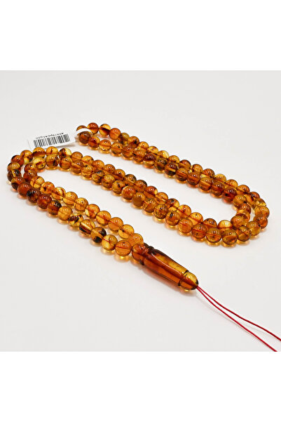 Generic Brand Natural Baltic Amber Rosary with Inclusions – 99 Beads 7mm Roun...