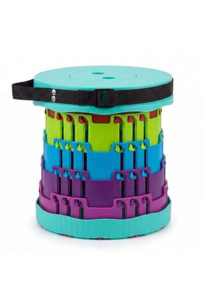 Duravel Portable Folding Stool, Collapsible Seat with Non-Slip Bottom, Double...