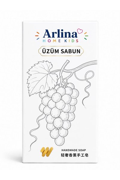 Arlina Home Kids Natural Handmade Scented Grape Soap Green