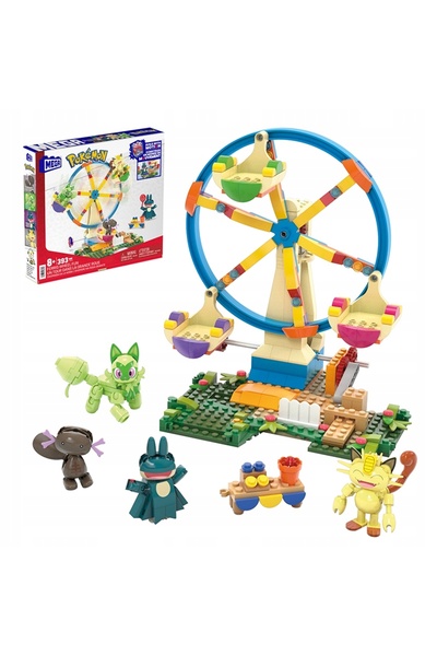 Megamop POKEMON DEVIL'S MILL 393 PIESE 4 FIGURI BLOCURI DE CONSTRUCȚIE