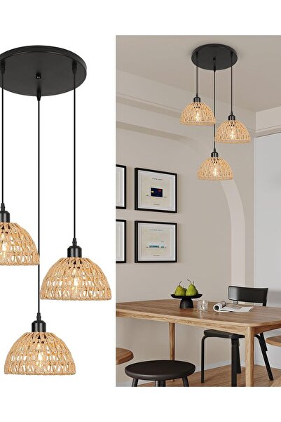 Dotail Pendant Light, 3 fixtures, adjustable 120 cm, E27 socket, 60W, diamete...