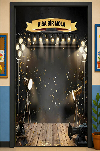 PROMISEBACKDROP2 زينة باب مرنة مقاس 190x75 سم، زينة باب من القماش، لفترة استر...