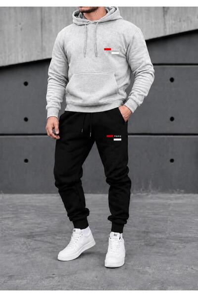 zeag Men's Paris Printed Hooded Tracksuit Set