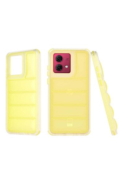 Techsuit Husă pentru Motorola Moto G84, Wave Shield, galben - galben