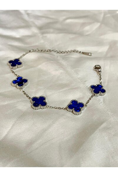 asd accessory 4 Yaprak Yonca Şans Çift Taraflı Bileklik 17cm+5cm
