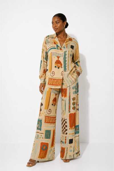 HANIQA Summer Tropical Patterned Double Set
