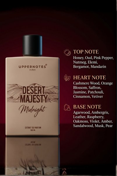 Uppernotes Perfume Gift Set for Men and Women, 2 x 100ml Eau de Parfum Duo, Rose Oud and Honey Oud Long Lasting Arabic Fragrance Bundle.