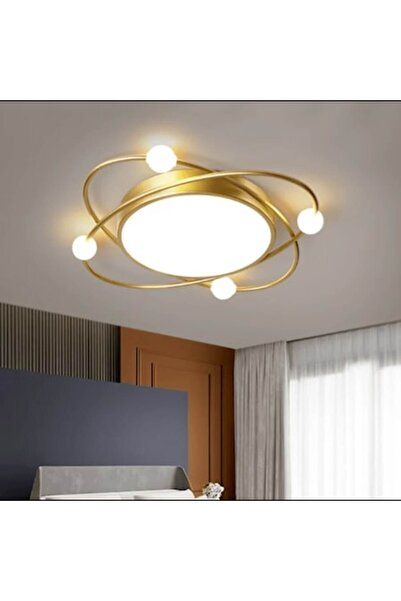 Laleluli Candelabru LED Atlantico Gold, Laleluli, cu 4 becuri, diametru 45 cm...