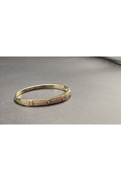 XUPING JEWELRY 18 Ayar Gold Taş İşlemeli Kelepçe Bilezik