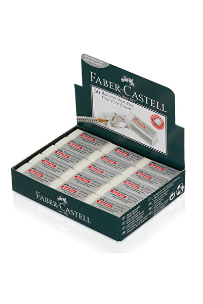 Faber-Castell Yayınları ممحاة طلابية من فابر كاستل خالية من الغبار باللون الأ...