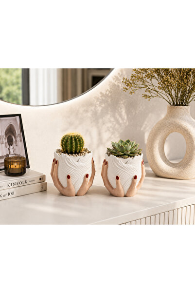 dimlight home Sukulent ve Kaktüs Saksısı