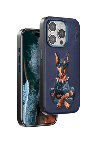 venco غطاء ACONCEPT لهاتف iPhone 15 Pro Max بتصميم دائم (14419) - أزرق داكن