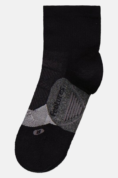 Feetures Kids Boy 1 Pair Brand Logo Crew Socks, Black