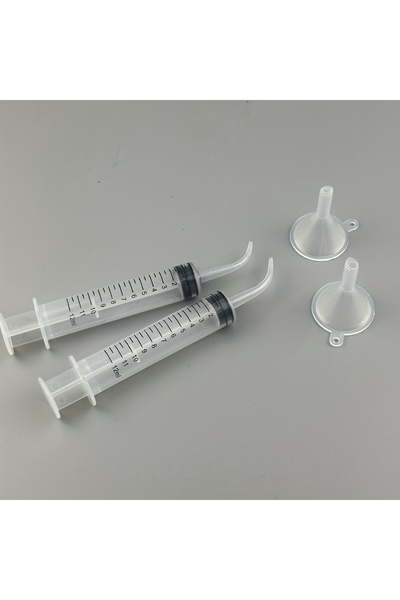 Choice1 4pcs set A Straight Curve Liquid Sample Dispenser, 0.17 oz Syringe fo...