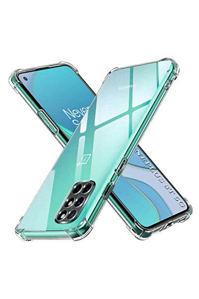 Techsuit Husă pentru OnePlus 8T, din silicon transparent, rezistentă la șocur...